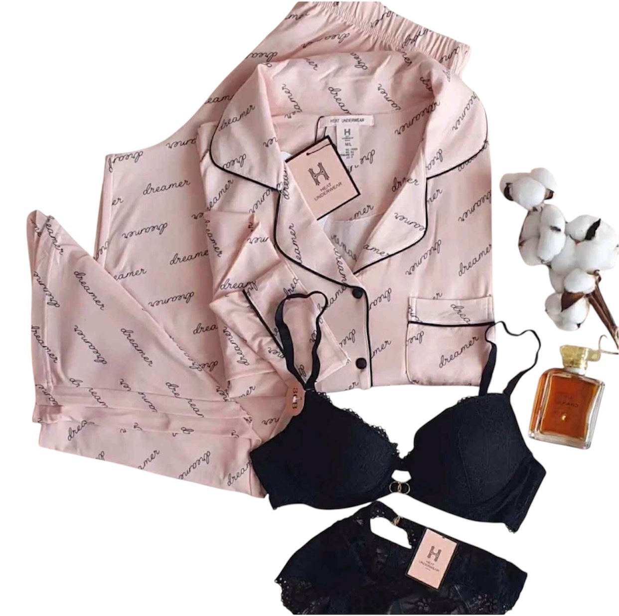 pyjama-coton-dreamer-rose-confort-legerete